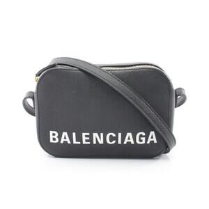 Balenciaga Ville Camera Bag Shoulder Leather Black